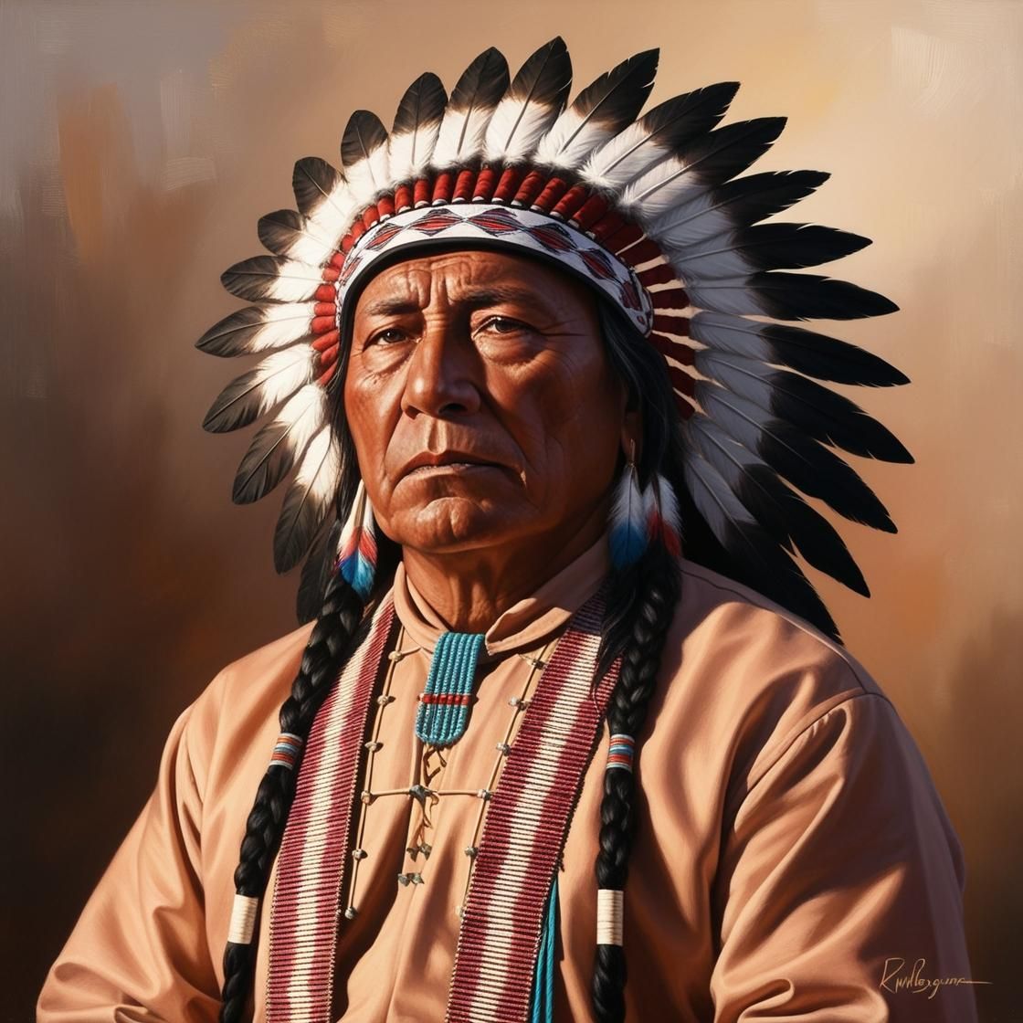 Ojibwe Chief Kawbawgum
