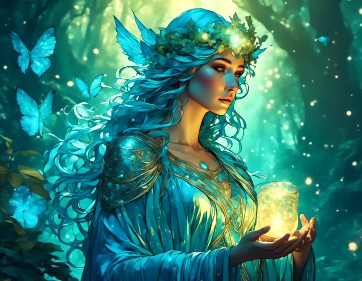 The priestess of the woods