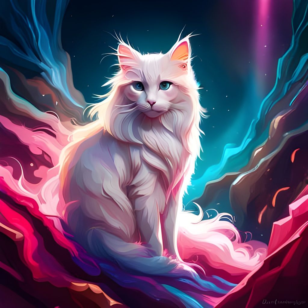 Fantasy cat  by @KittyGirl