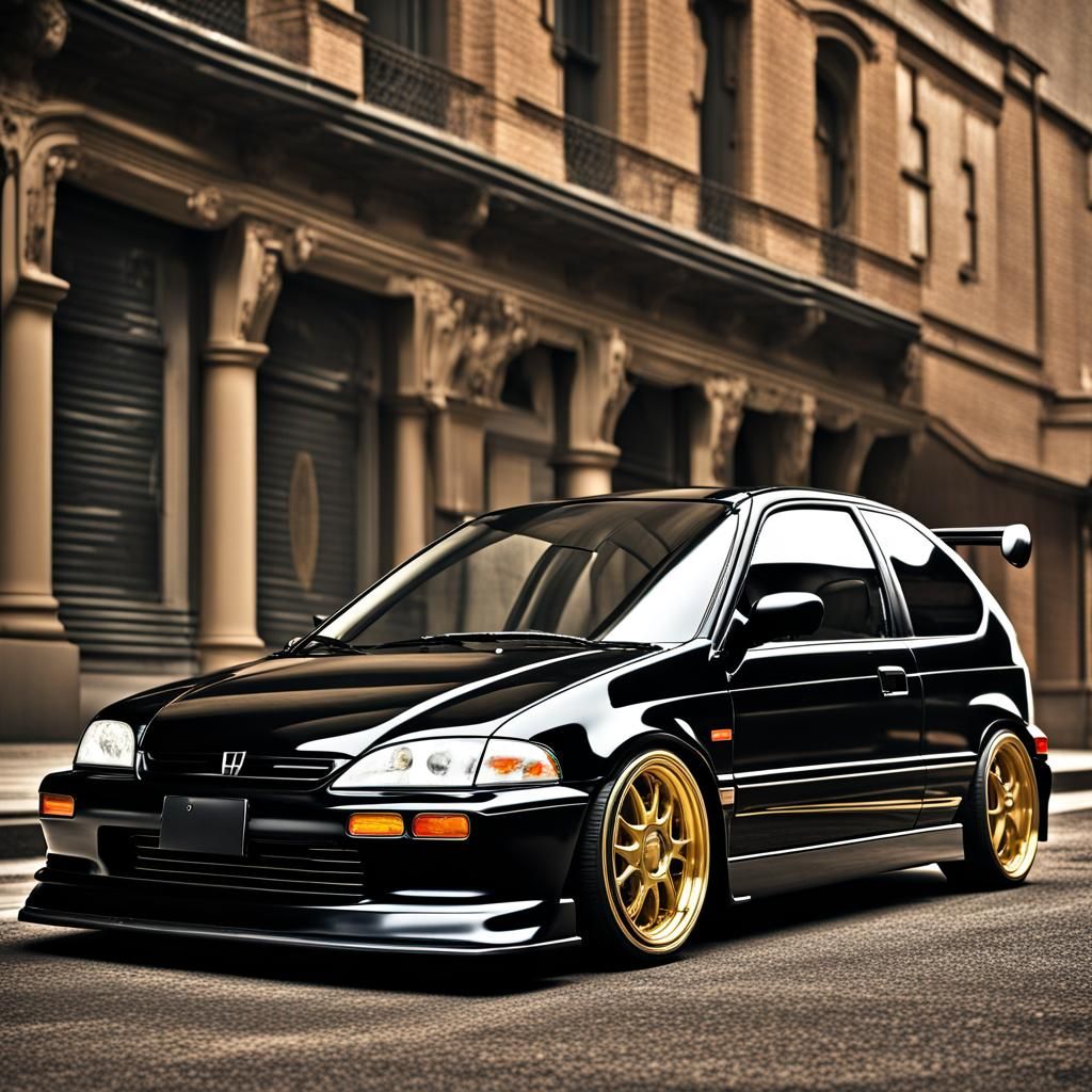 1997 Honda Civic Hatchback - AI Generated Artwork - NightCafe Creator