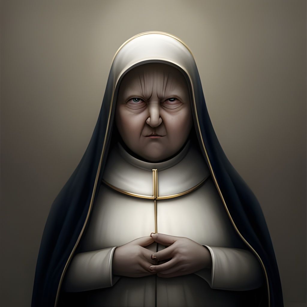 Virgin Mary Is Angry With Her Son - Ai Generated Artwork - Nightcafe 