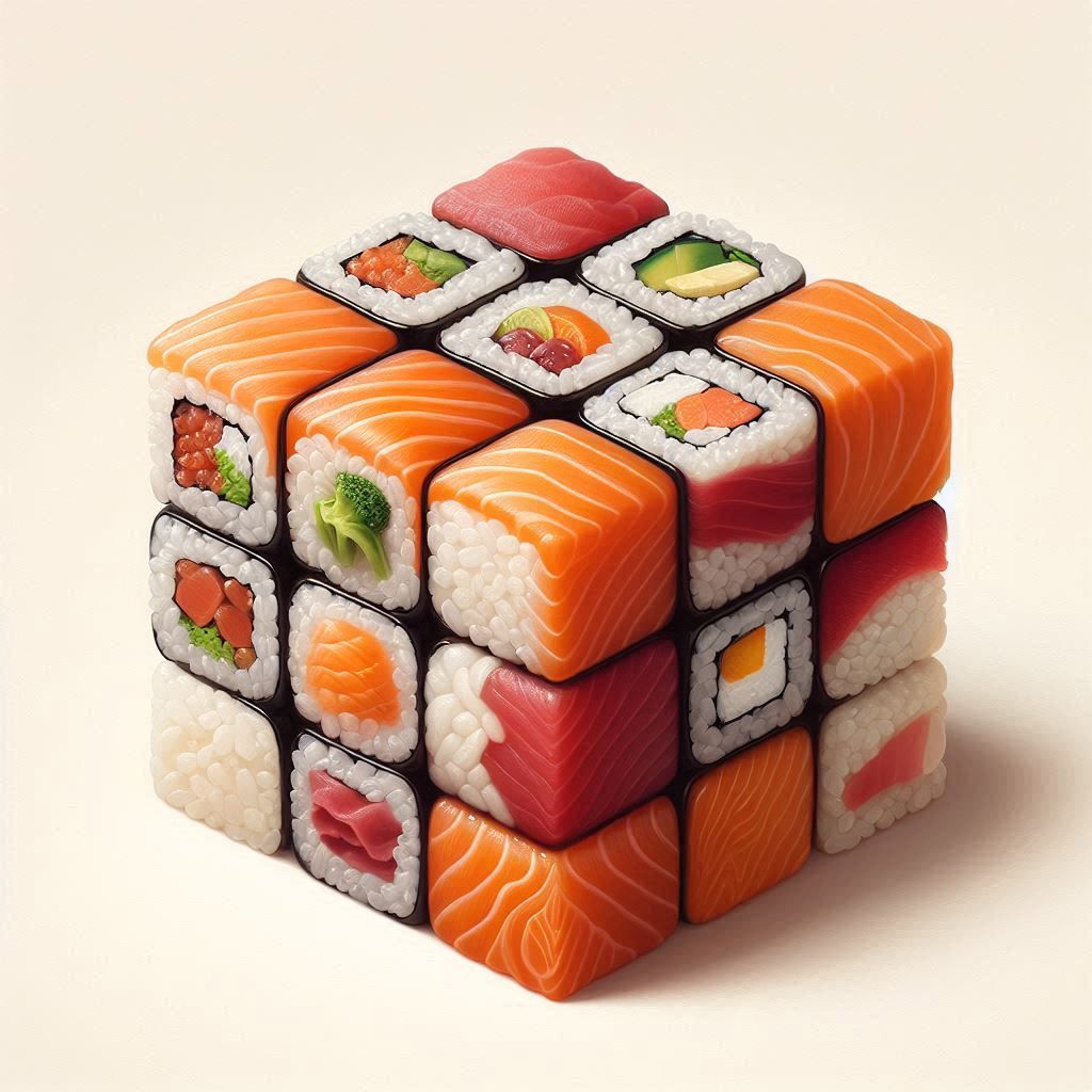 Sushi Sashimi Rubik's Cube