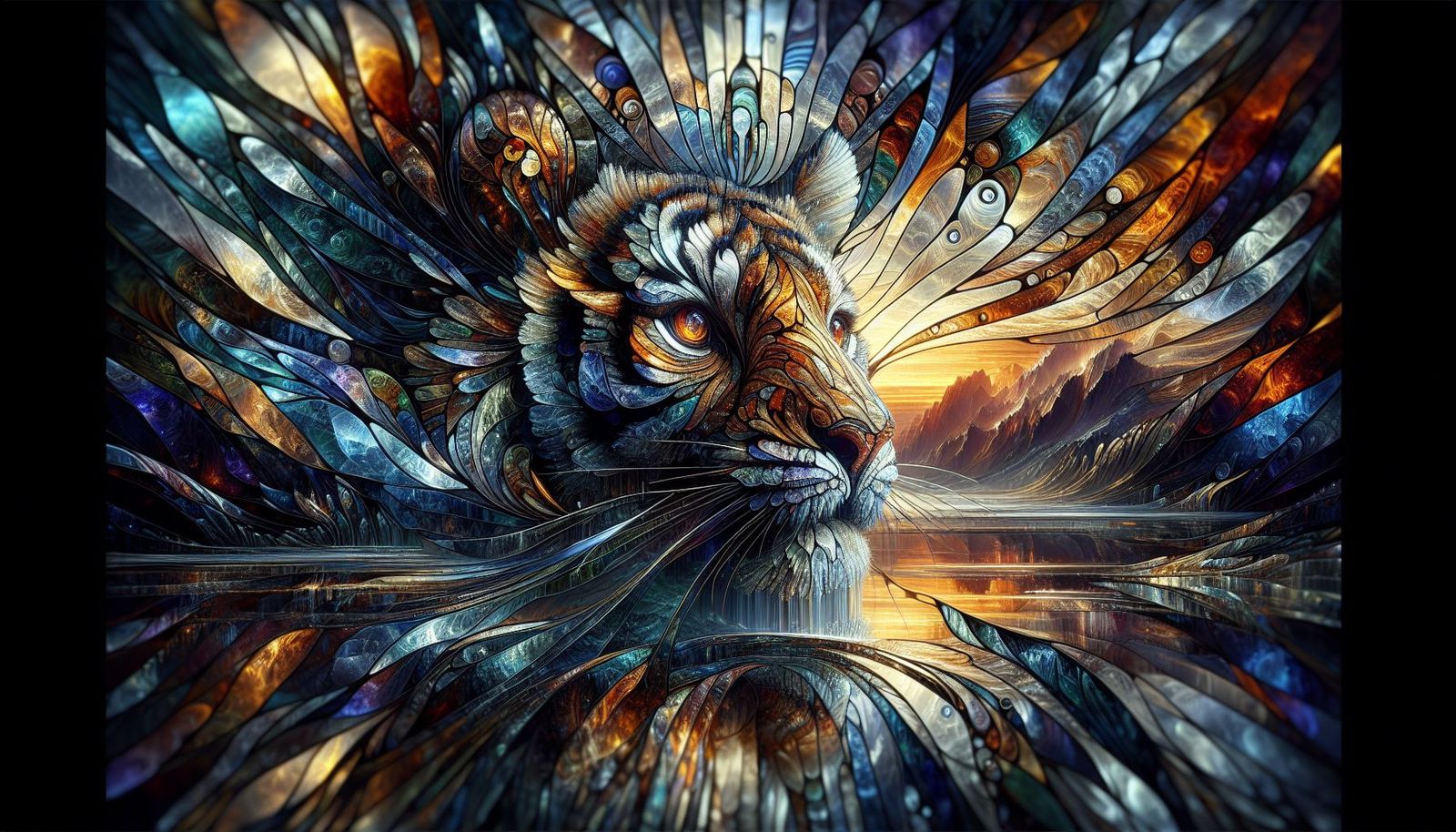 Stained Glass Tiger!