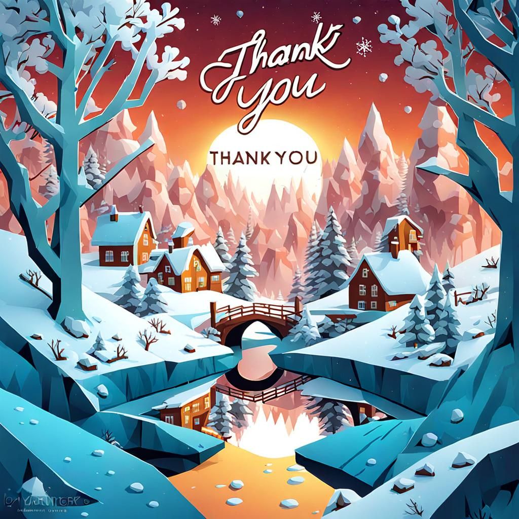 Thank you card ai generated artwork nightcafe creator