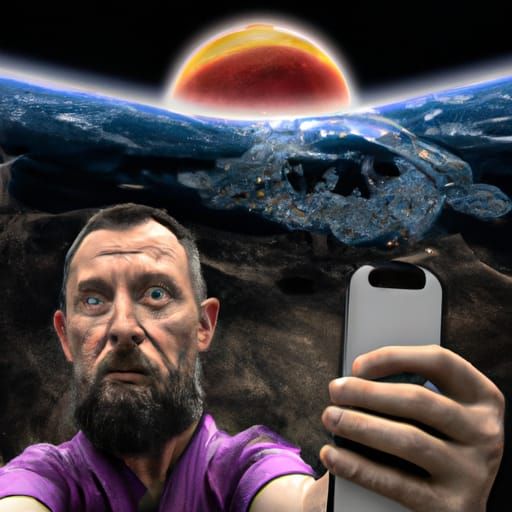 "The Last Selfie" AI Generated Artwork NightCafe Creator