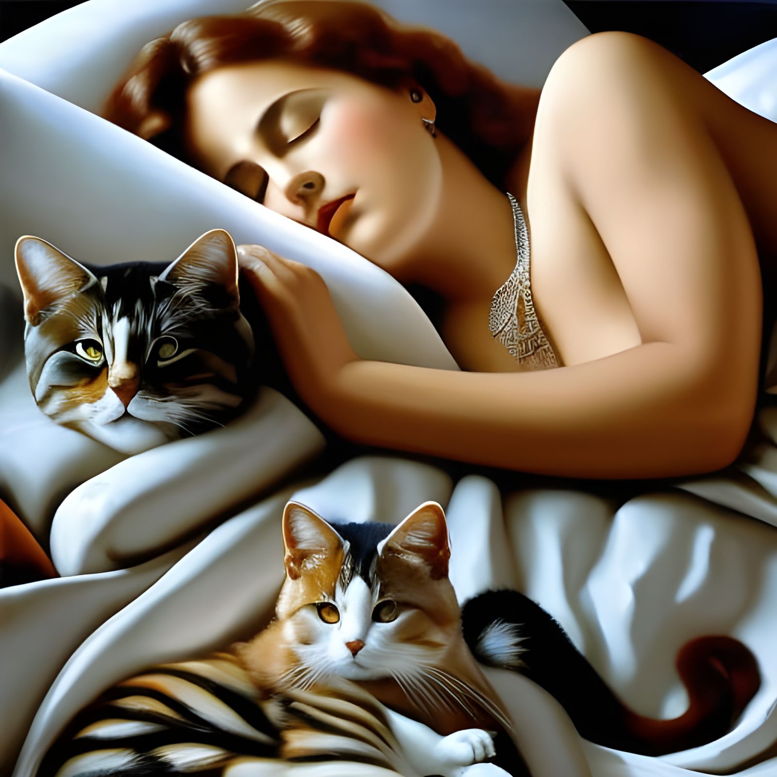 Napping with cats after lunch  by @AndyMenchaca