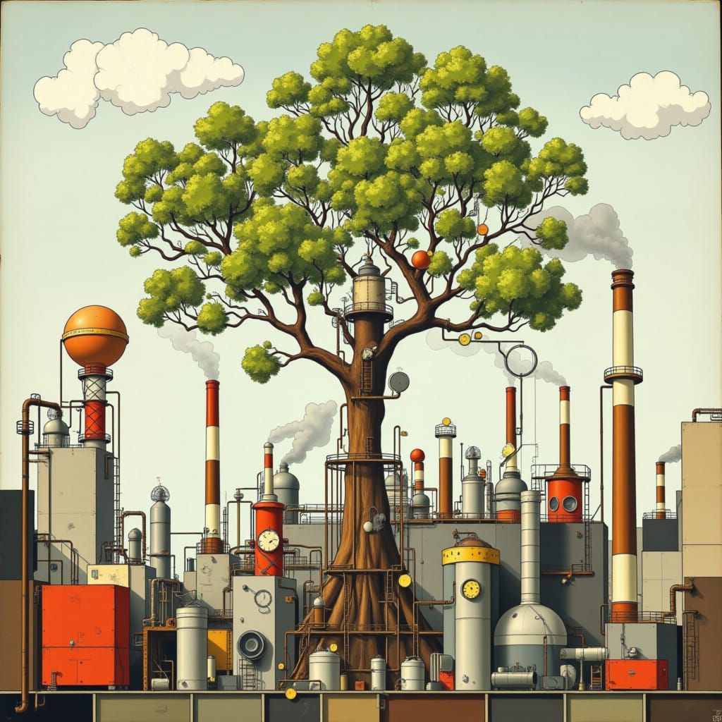 <lora:MONDRIAN FACTORY:1.0> Money trees