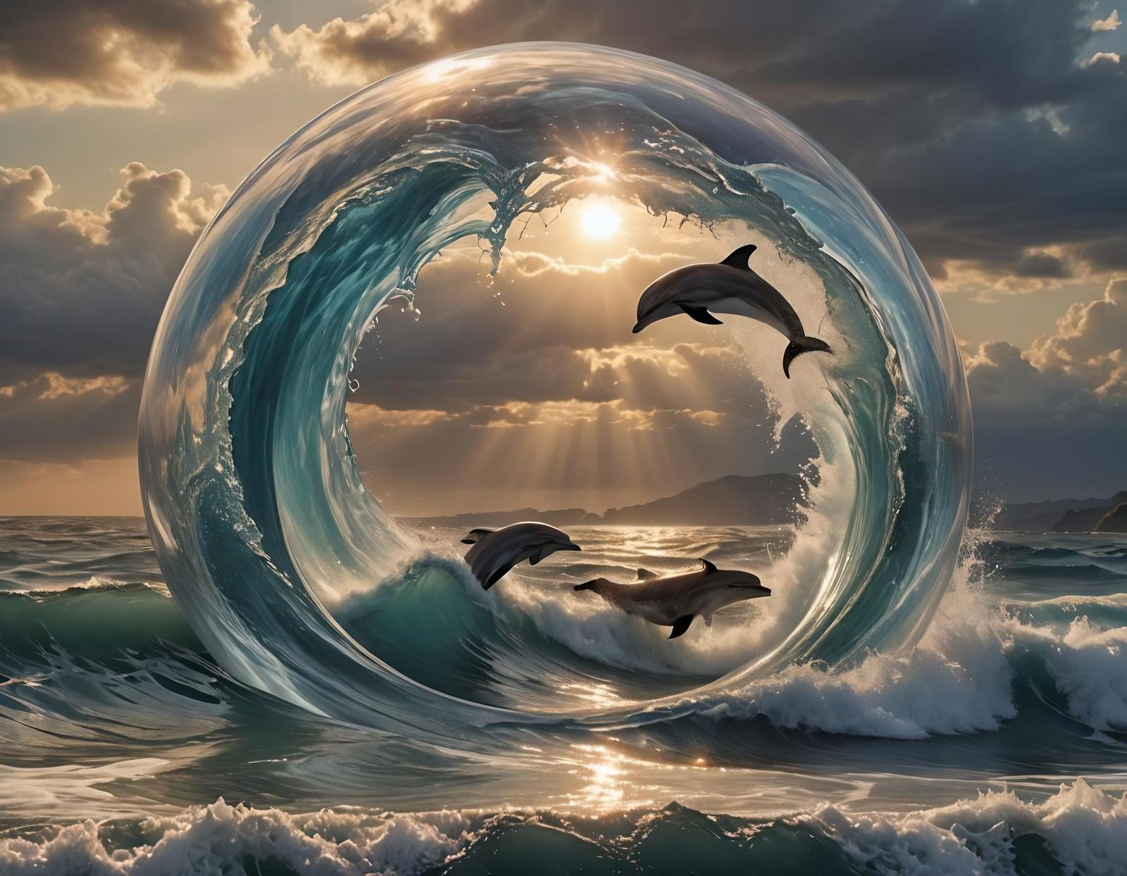 The Eternal Wave  by @Kuiken