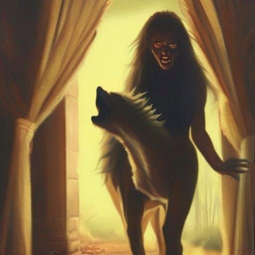 Werewolf Transformation - AI Generated Artwork - NightCafe Creator