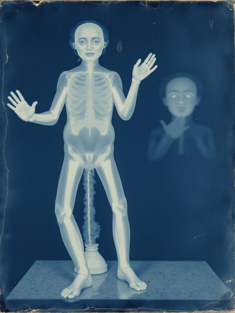 <lora:Cyanotopia:1.0> cyanotype photograph of Harry Houdini