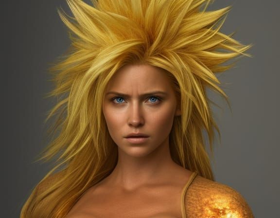 Live action film, Realistic and Beautiful Super Sayayin fema...