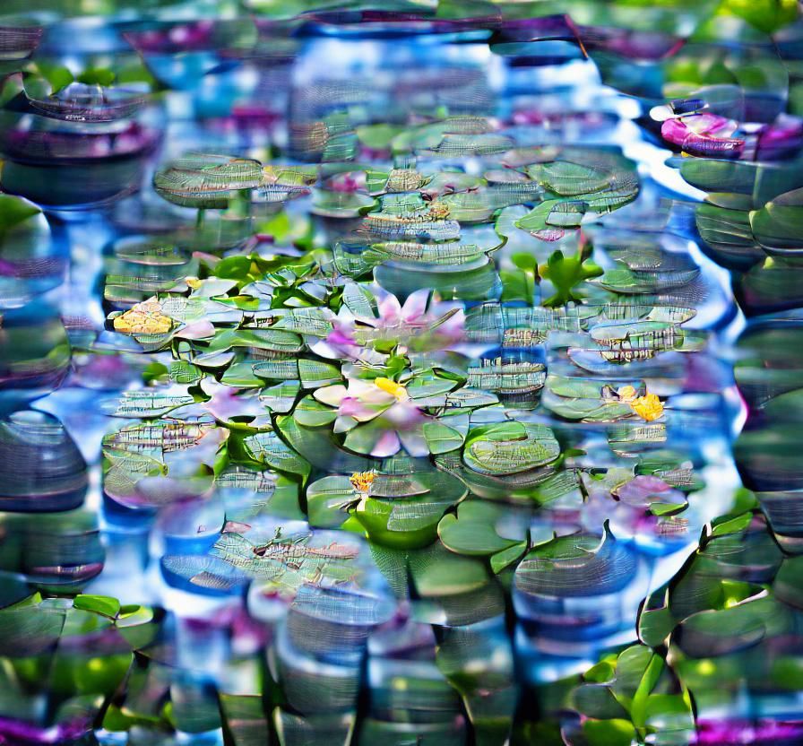 everywhere water lilies bokeh