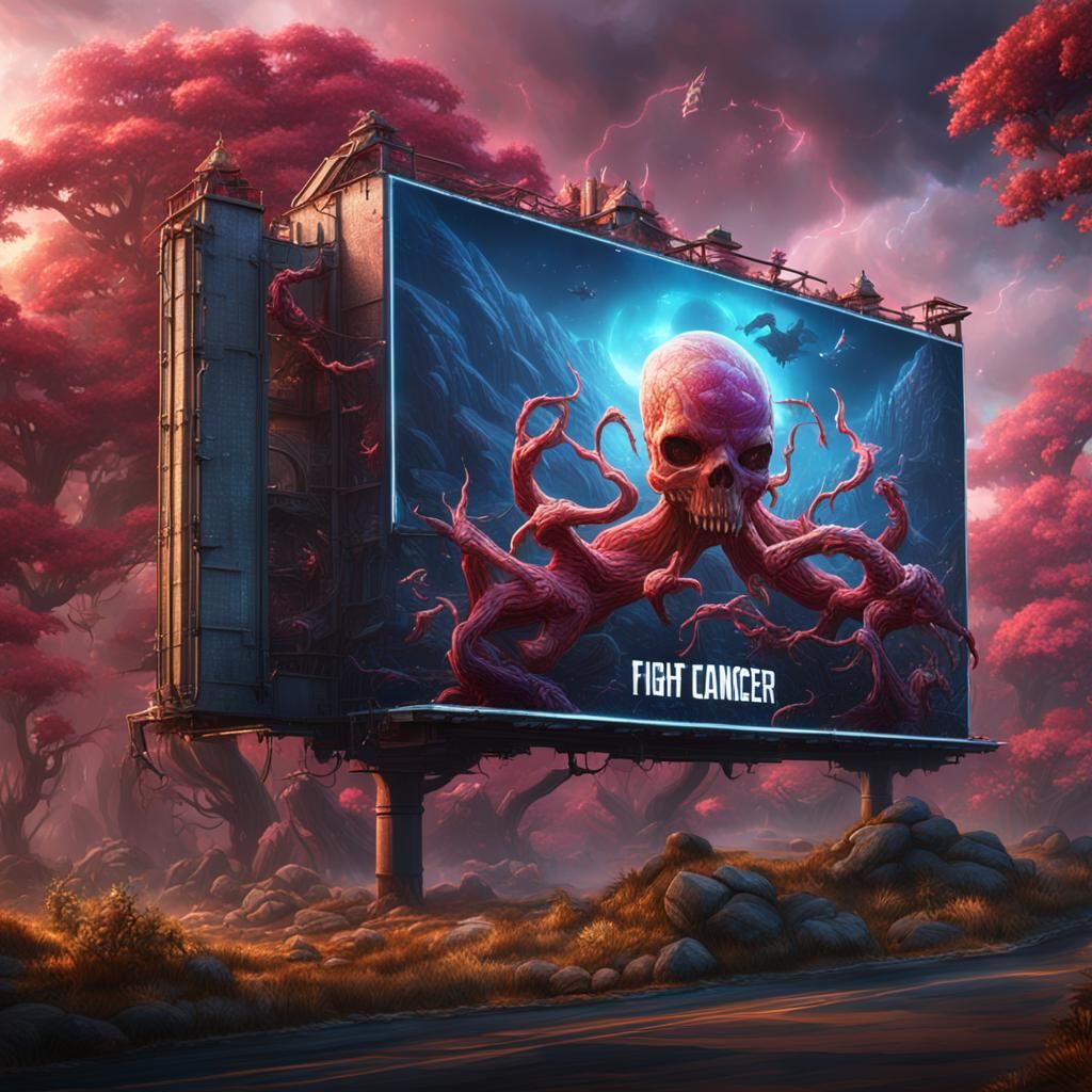 fight cancer billboard