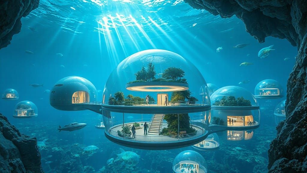 Human life under water  by @LENA