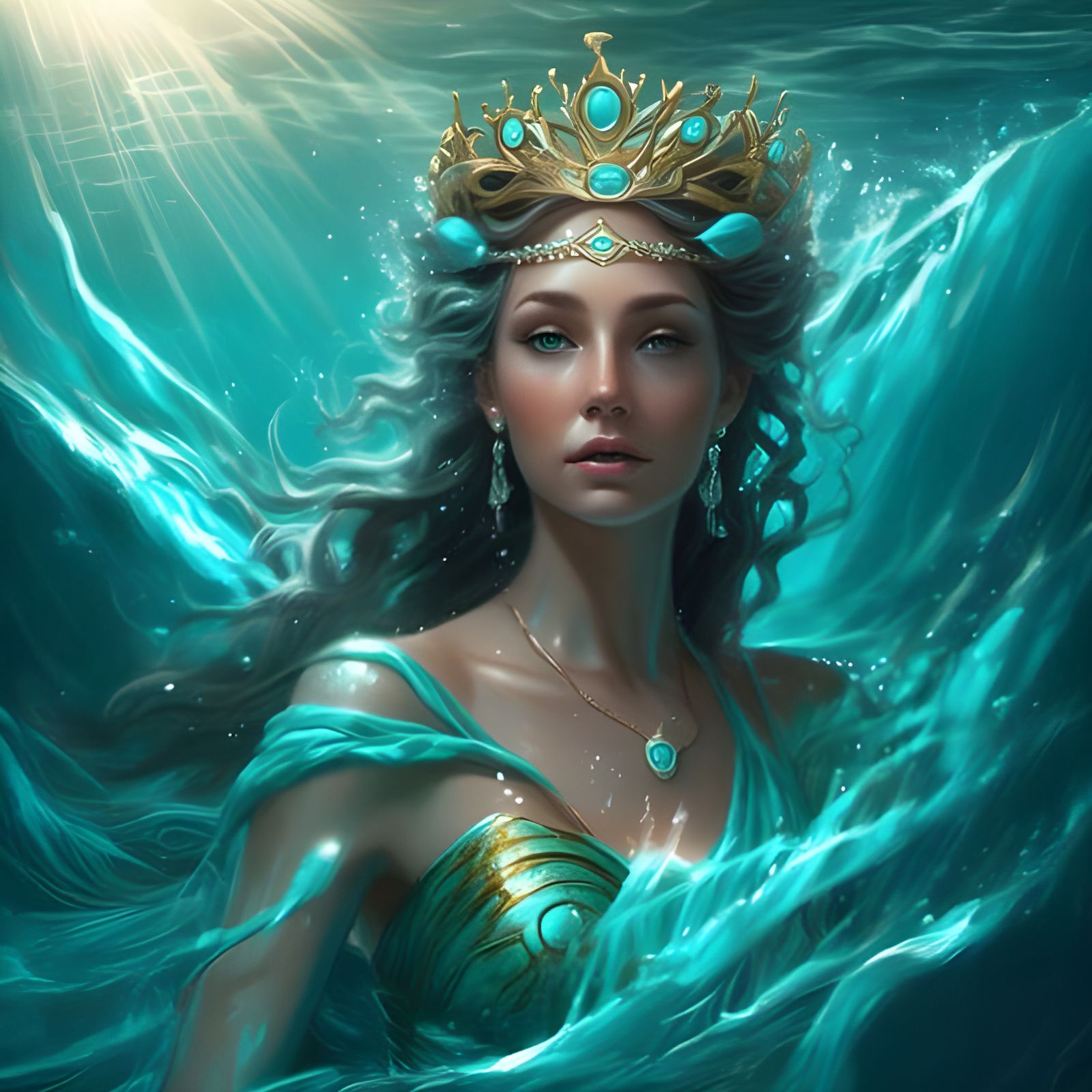 Goddess Of The Ocean Ai Generated Artwork Nightcafe Creator 6793