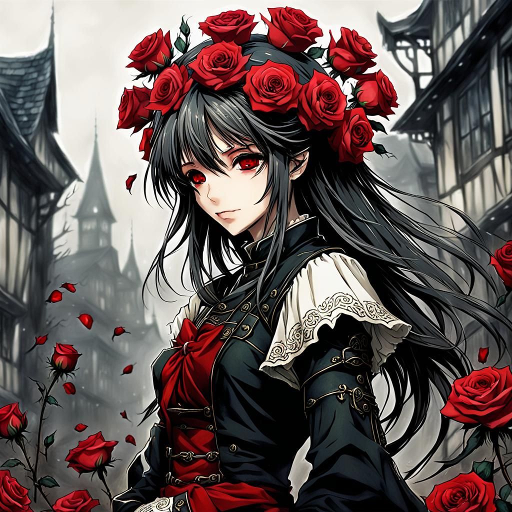 Rose Crown - AI Generated Artwork - NightCafe Creator