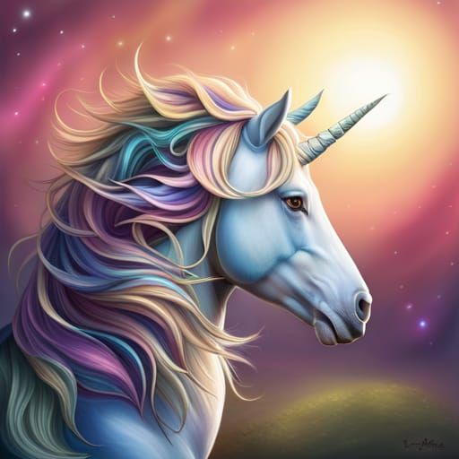 Powerful unicorn - AI Generated Artwork - NightCafe Creator