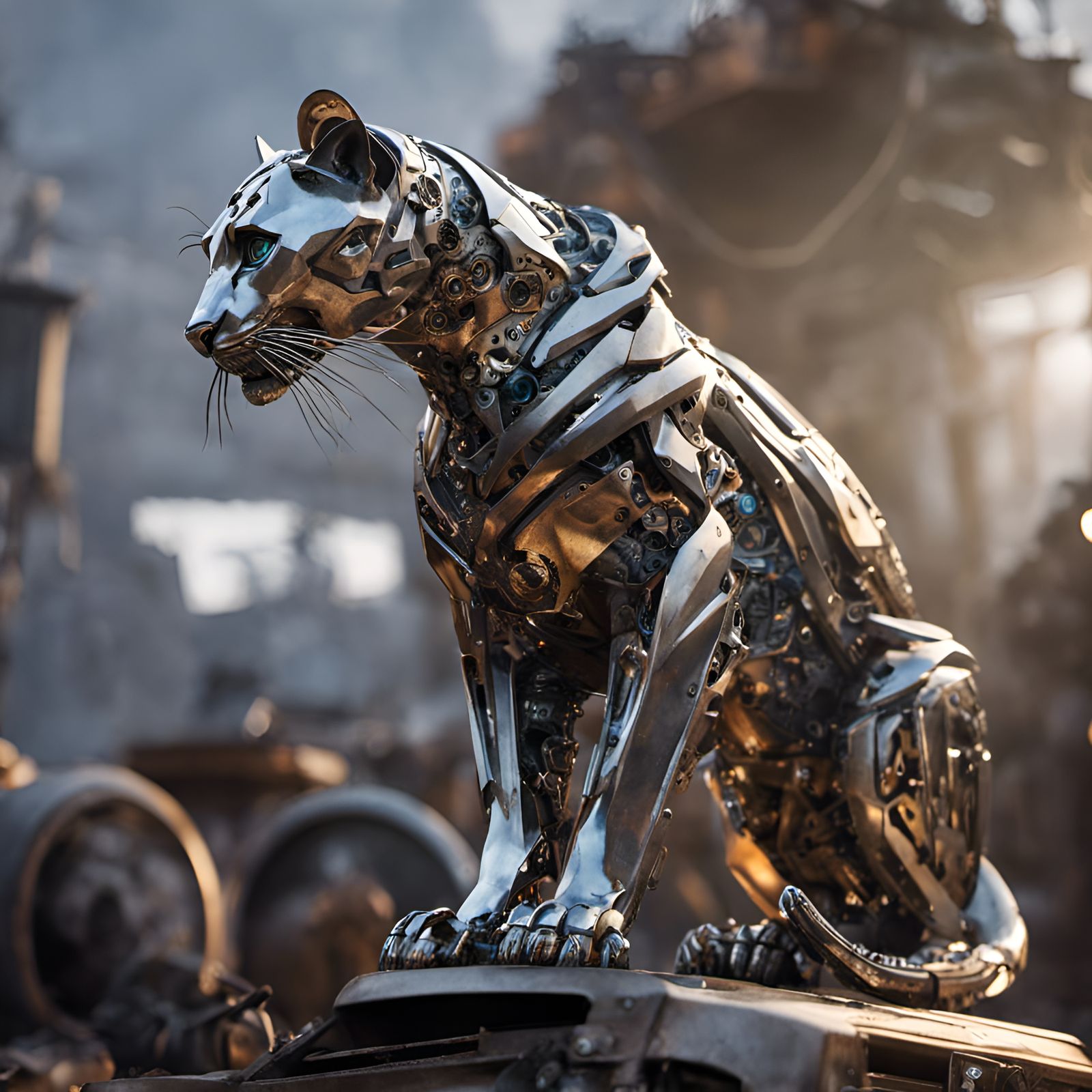 Junkyard Panther   by @Fibek