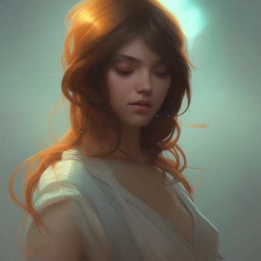 Hyperdetailed Portrait in Volumetric Lighting