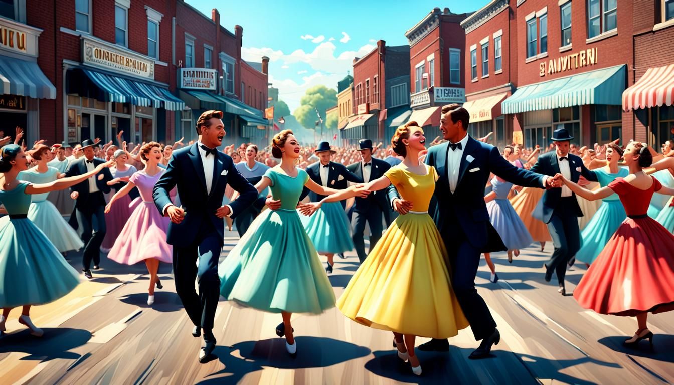 The Grifters And The Girls (1955, RKO Pictures) Dance Routine