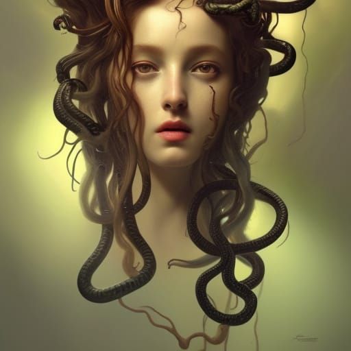 Renaissance Portrait Of Medusa - Ai Generated Artwork - Nightcafe Creator