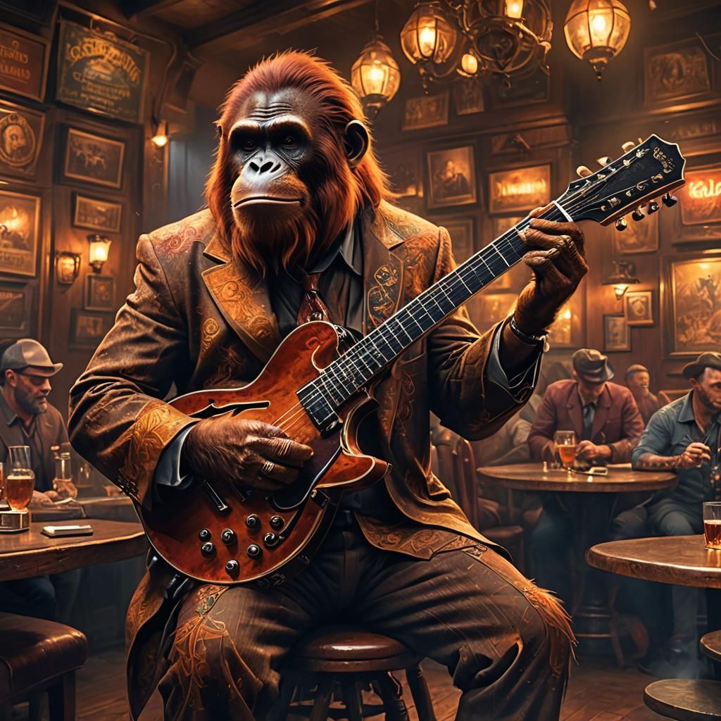 Jazz in NightCafé  by @Dark Magoo
