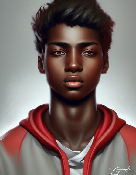 Teenage brown skin boy - AI Generated Artwork - NightCafe Creator