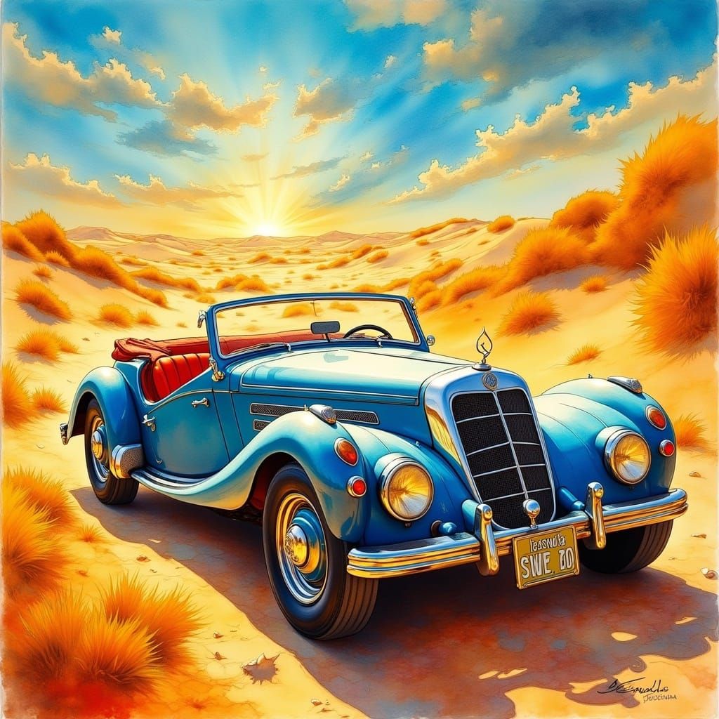 Vintage MERCEDES cabriolet