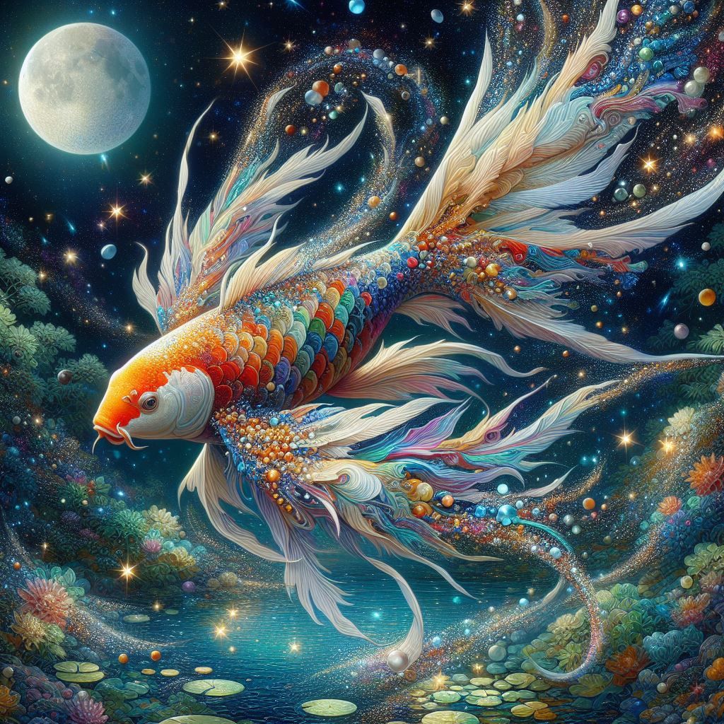 Glittering Koi
