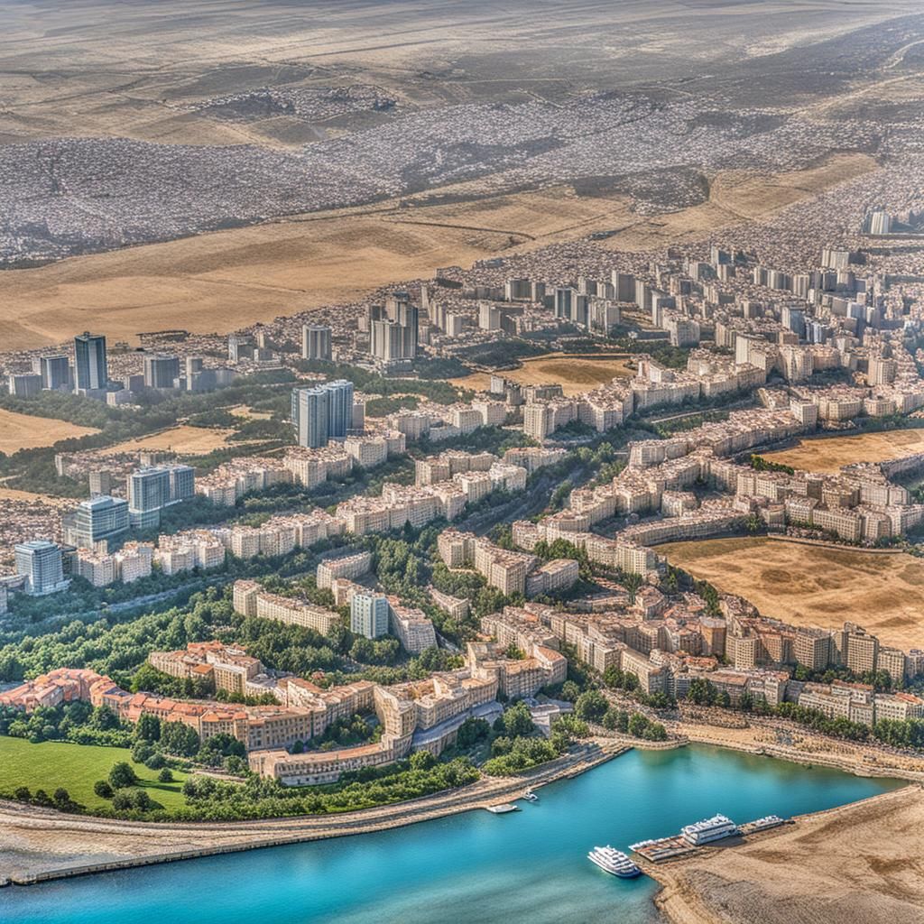 Vibrant Bloom in Barren Land: Astral Cosmic Illustration