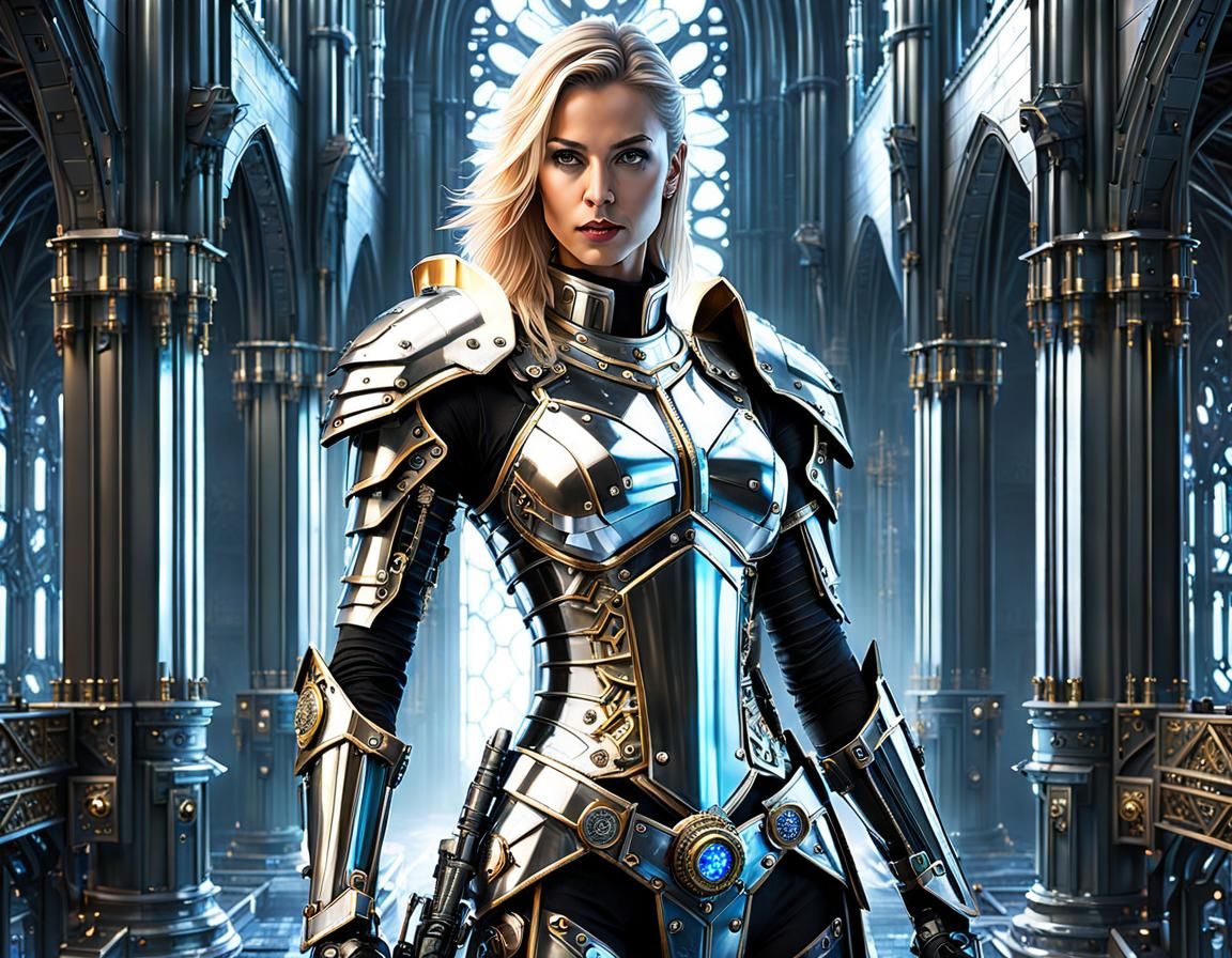 Medieval Sci-fi Fantasy :: Bionic Knight inspired by Hajime Sorayama ...