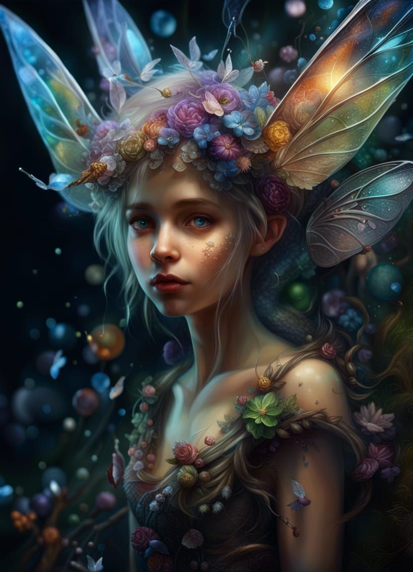 Exploding Fairy - AI Generated Artwork - NightCafe Creator