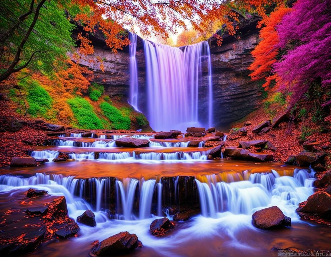 Waterfall of calm love