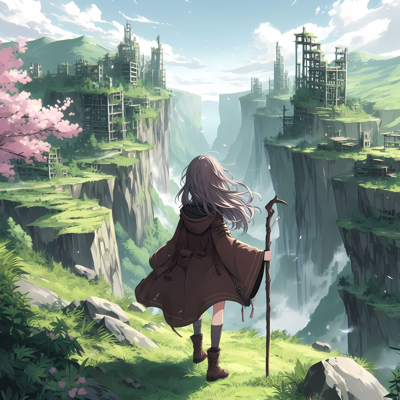 The traveler wanders beyond