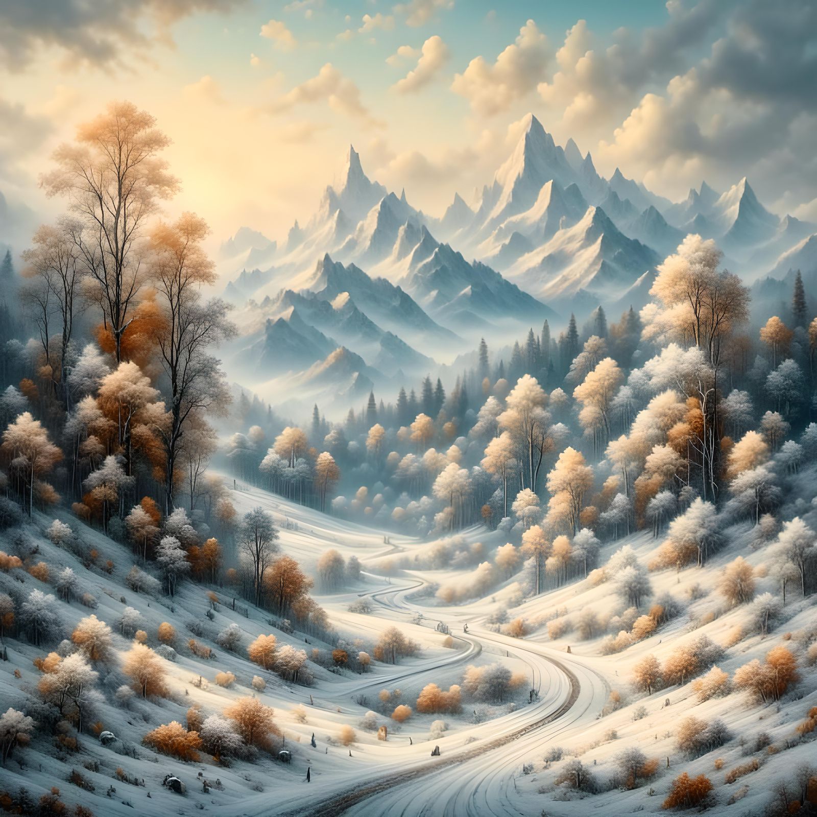 <lora:Dalle 3 lora 1:1.0> <lora:PaubhariXL:1.0> winter Lands...