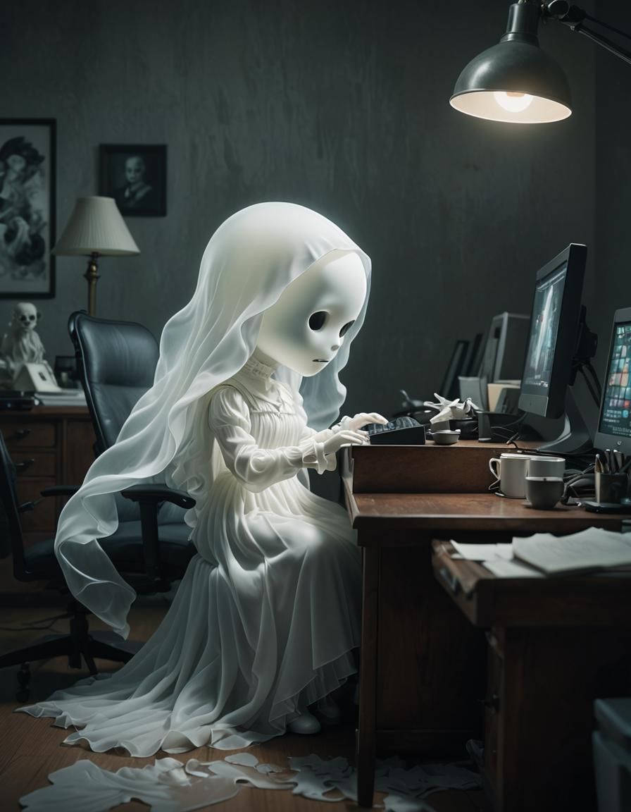 The Ghostwriter   by @Kikifoufou