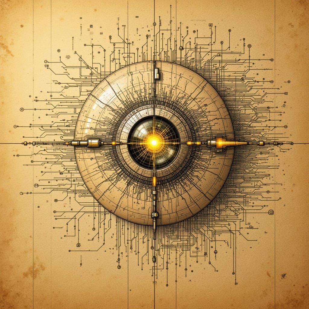  <lora:Cyberpunk Style:1.2>

"The Architect's Draft"

At First Glance: A technical drawing on aged, parchment-like paper, featuring elegant,...