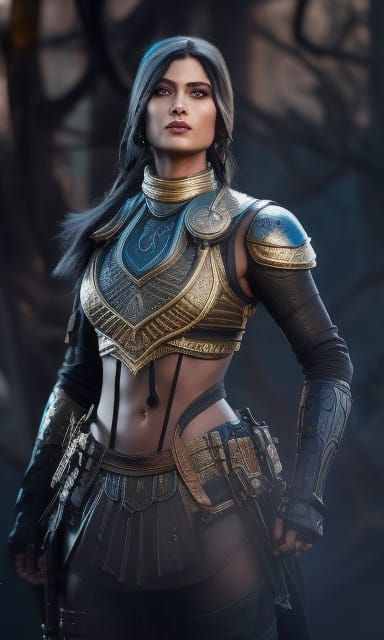 Female Warrior 4 - AI Generated Artwork - NightCafe Creator