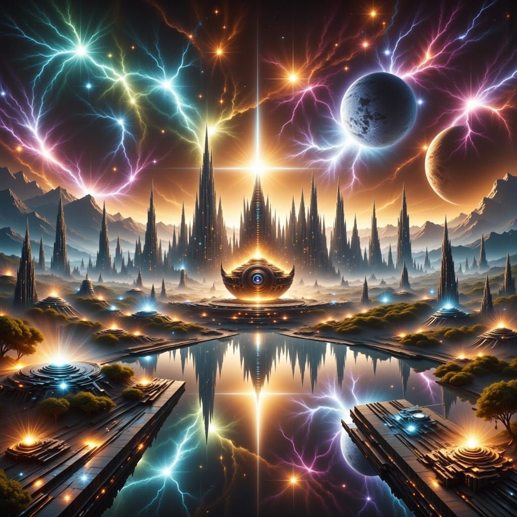 Cosmic Metropolis in Luminous Starlight