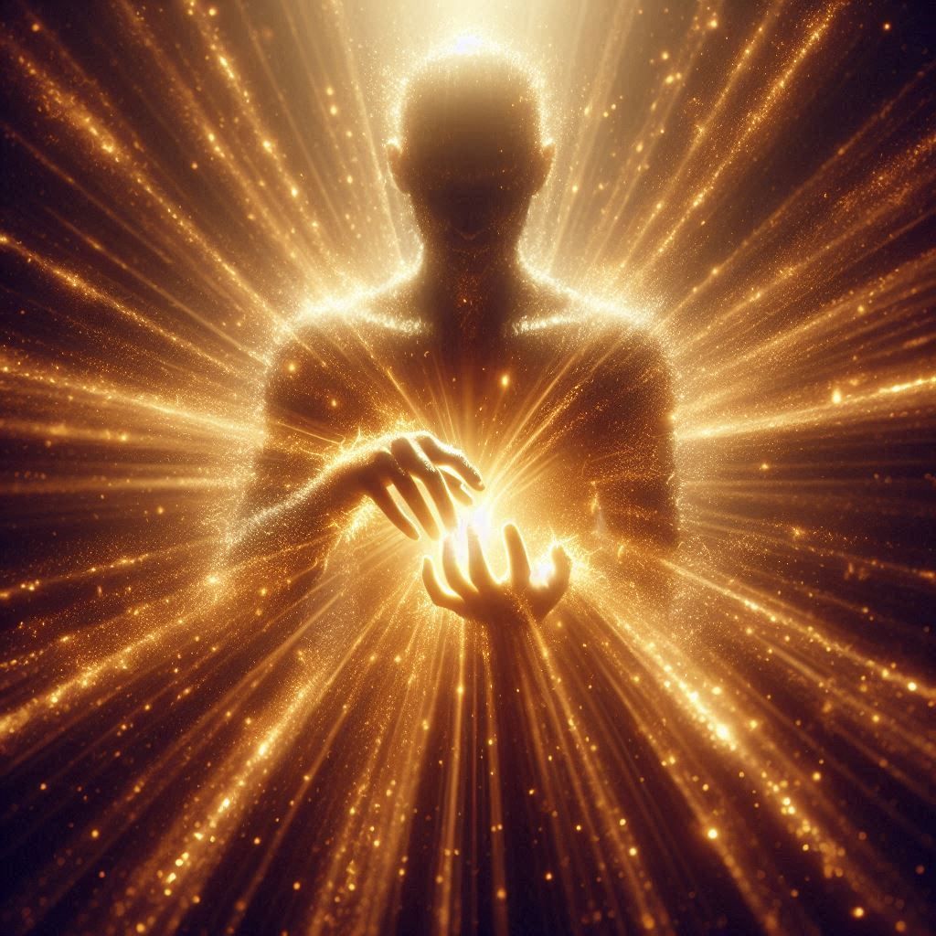 Spirit holding a soul