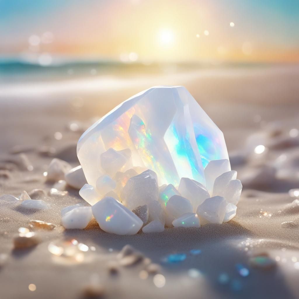 Opal Beach AI Generated Artwork NightCafe Creator