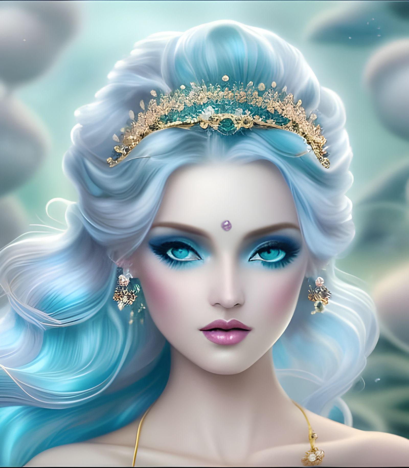 Underwater Princess - AI Generated Artwork - NightCafe Creator