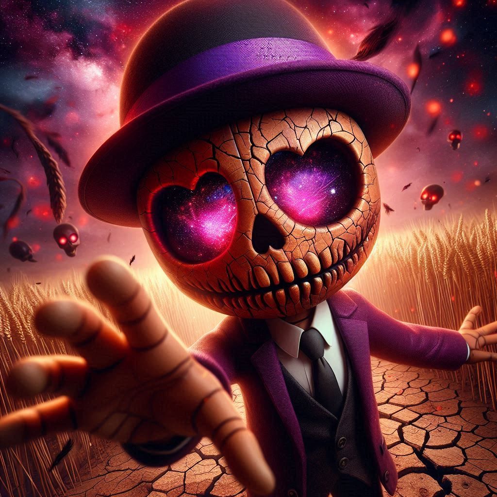 Monster's Kiss Catchin' from the Bride, Purple Fedora