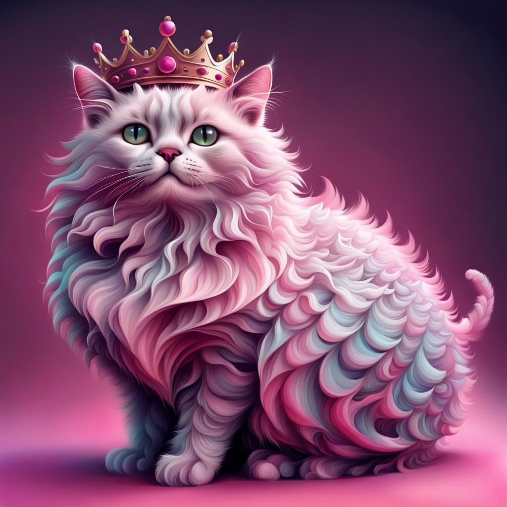 Cat Queen AI Generated Artwork NightCafe Creator