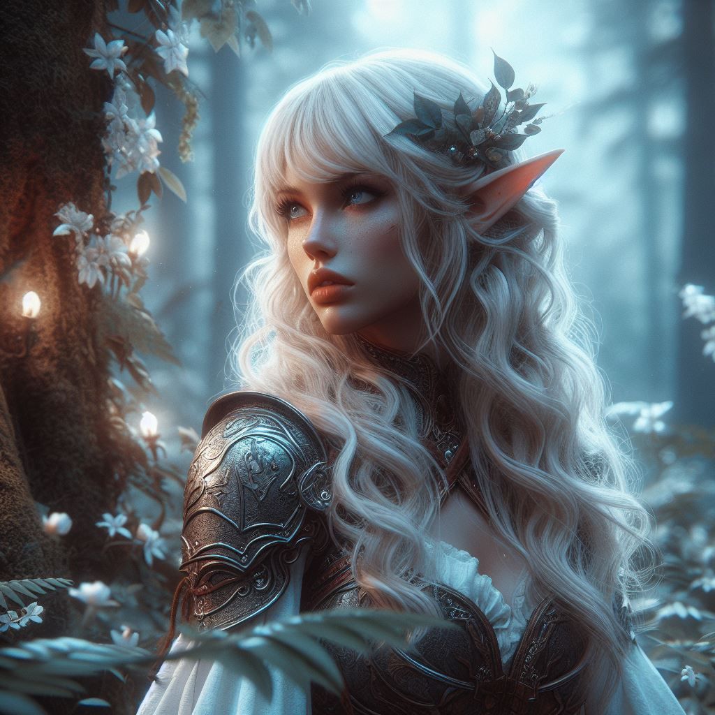 Elven lady in the forest