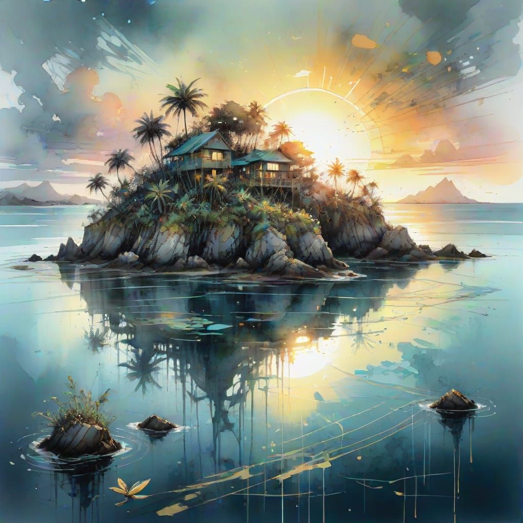  sunny summer morning landscape  by @Mapont