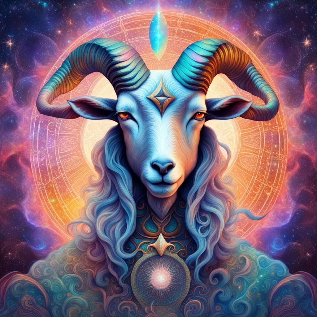 celestial goat god - AI Generated Artwork - NightCafe Creator