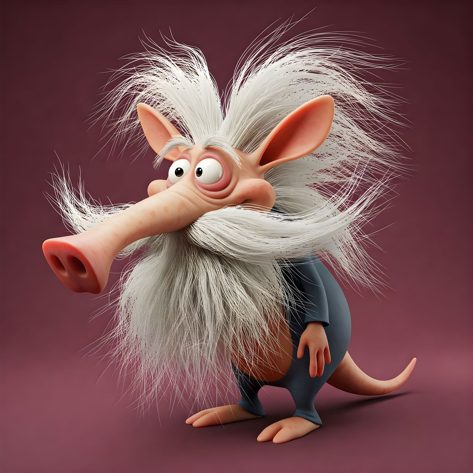 Old Aardvark's Wild Hair Day