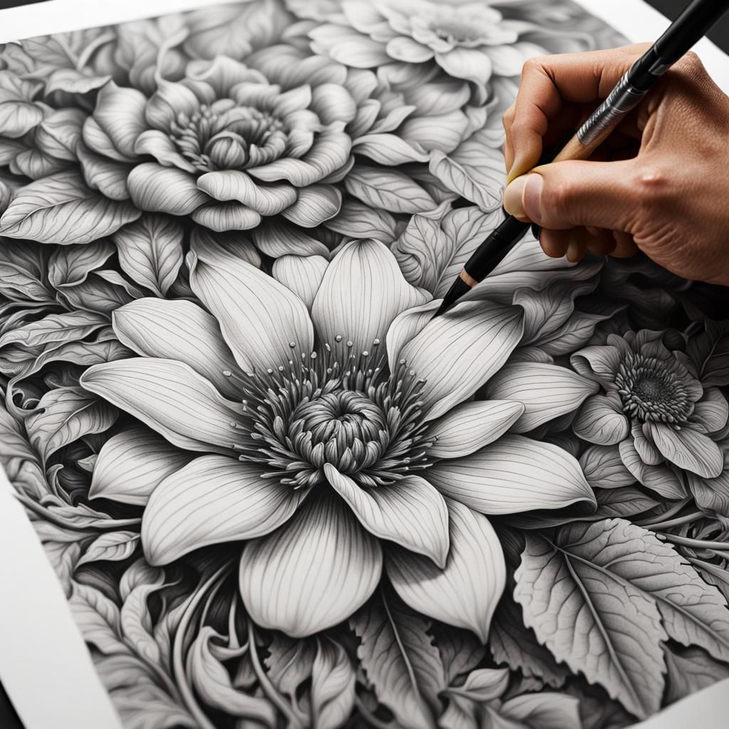 Creating a beautiful masterpiece!