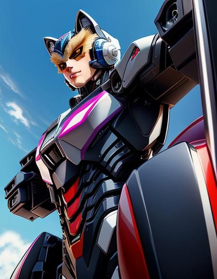 streamline Anthropomorphic Cougar Transformers aerodynamic p...